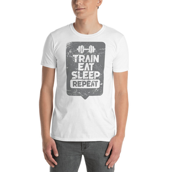 Train Eat Sleep Repeat Short-Sleeve Unisex T-Shirt