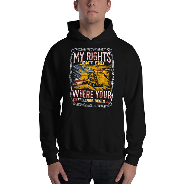 My Rights Don't End Where Your Feeling Begin Unisex Hoodie