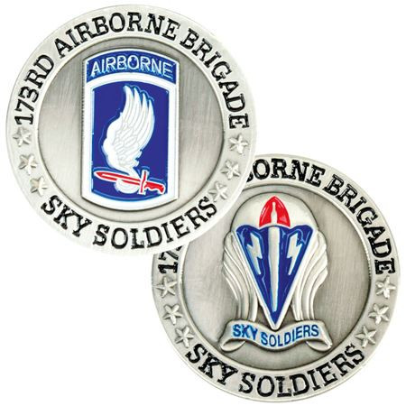 U.S. Army 173rd Airborne Brigade Challenge Coin