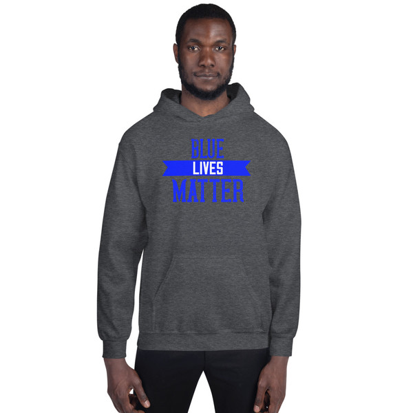 Blue Lives Matter (Text) Unisex Hoodie
