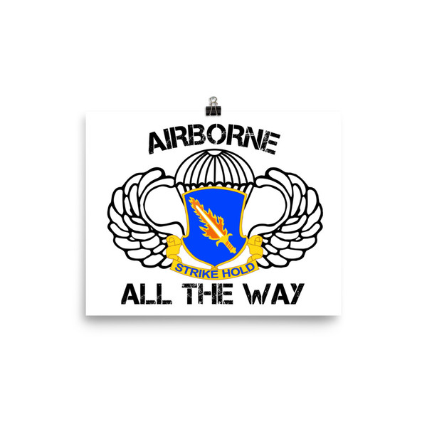 504 Airborne All the Way Poster