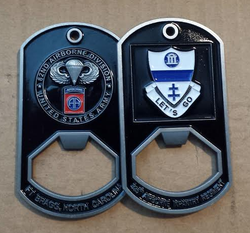 325th Airborne Infantry Regiment Dog Tag Bottle Opener