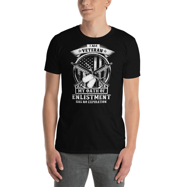 I am Veteran (No Expiration) (Version 2) Short-Sleeve Unisex T-Shirt
