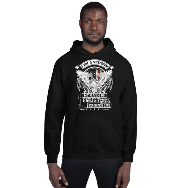 Veteran (Oath No Expiration) (Eagle) Unisex Hoodie
