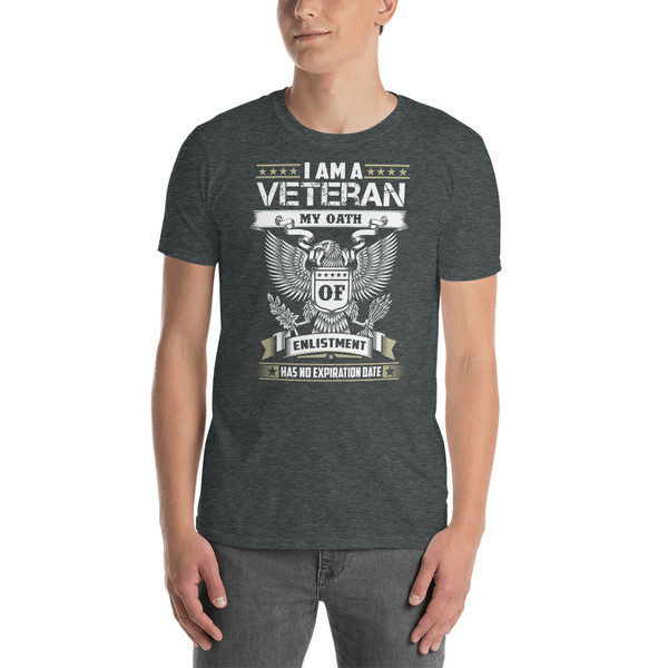 Veteran (Oath No Expiration) (Eagle version 3) Short-Sleeve Unisex T-Shirt