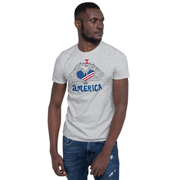 I Love America! Short-Sleeve Unisex T-Shirt