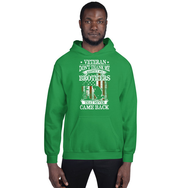 Veteran (Don't Thank Me) (Version 3) Unisex Hoodie