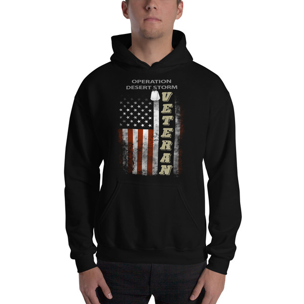 Operation Desert Storm Veteran Flag Unisex Hoodie