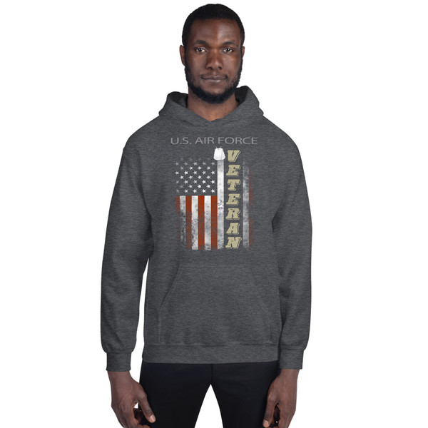 US Air Force Veteran Flag Design Unisex Hoodie