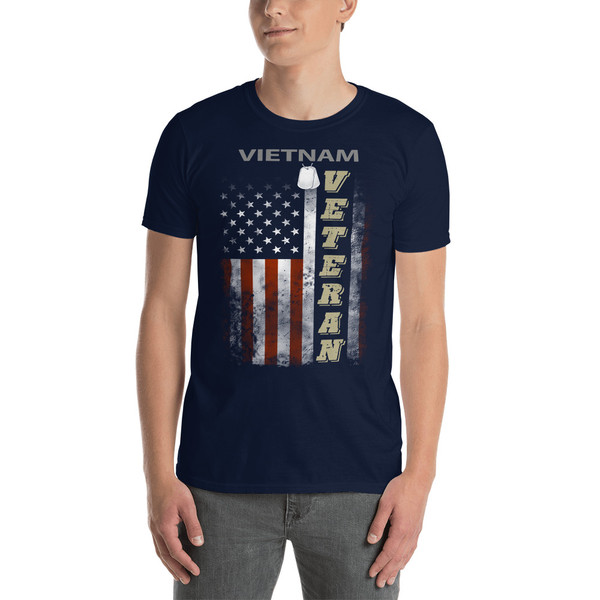 Vietnam Veteran Flag Short-Sleeve Unisex T-Shirt