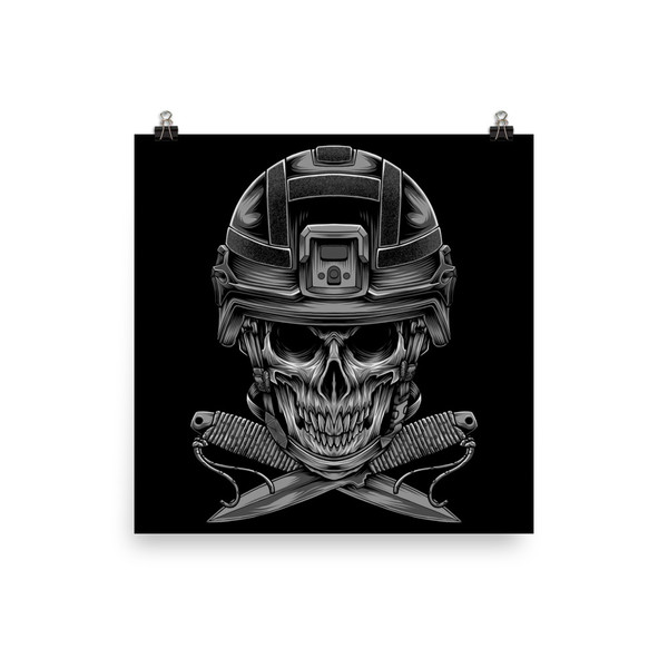 Skull Soldier Poster