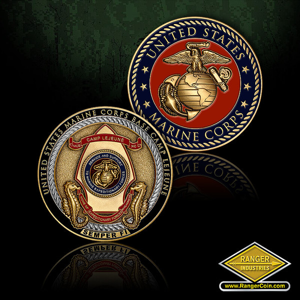 Marine Corps Base Camp Lejeune Challenge Coin