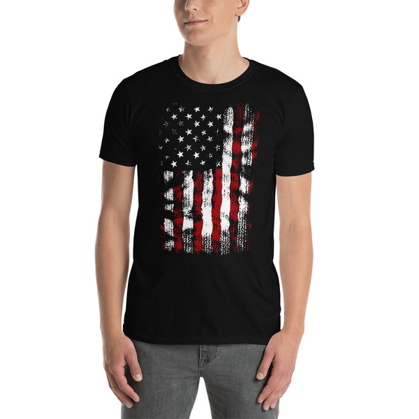 Draped US Flag (Option 2) Short-Sleeve Unisex T-Shirt