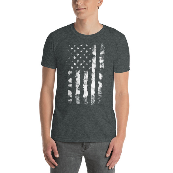 Draped US Flag (Option 7) Short-Sleeve Unisex T-Shirt