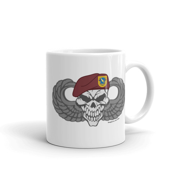 1-504 Skull w/ Wings Mug