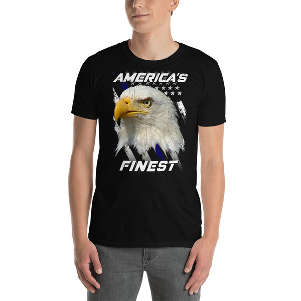 America's Finest (Police Blue Line) Short-Sleeve Unisex T-Shirt