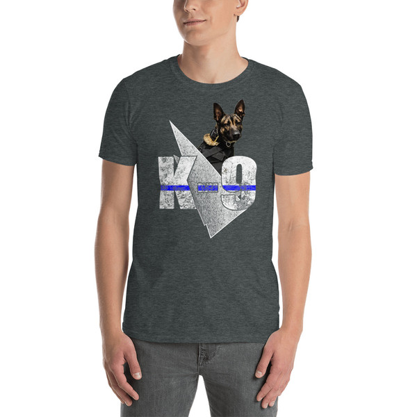 K9 (Police Blue Line) Short-Sleeve Unisex T-Shirt