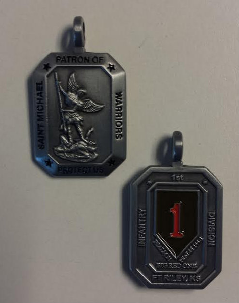 Saint Michael Patron of Warriors Medal- 1st Infantry