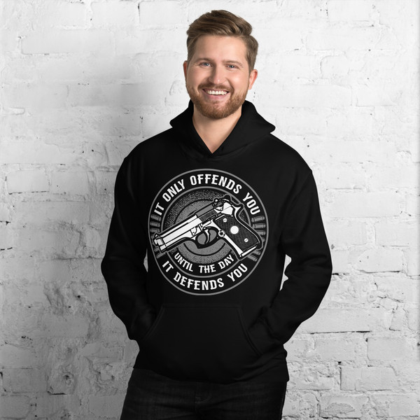 It Only Offends You Until it Defends You Unisex Hoodie