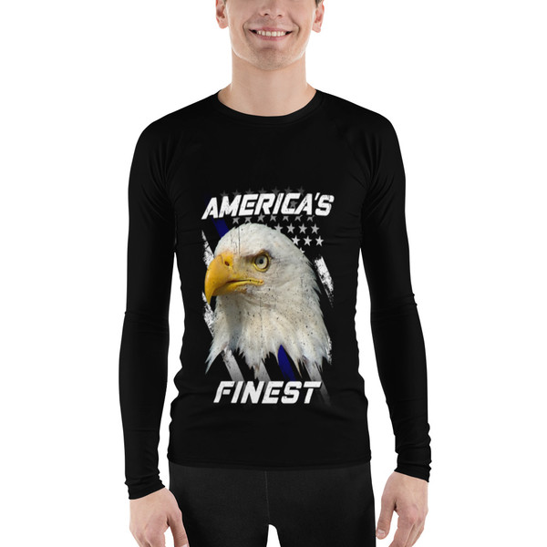America's Finest (Police Blue Line) Men's Rash Guard