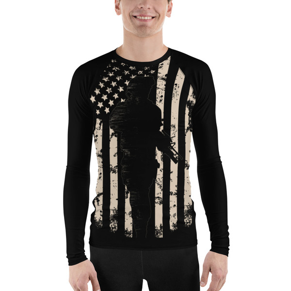U.S. Flag Patriot Men's Rash Guard