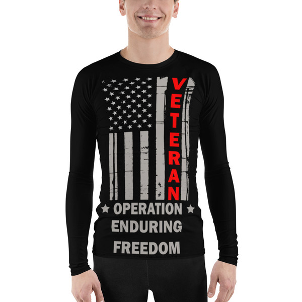 Veteran of Operation Enduring Freedom Men's Rash Guard