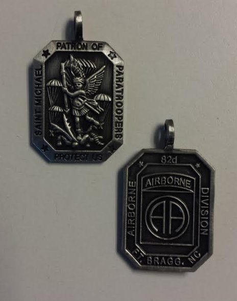 Saint Michael, Patron of Paratroopers Medal- 82ND AIRBORNE DIVISION