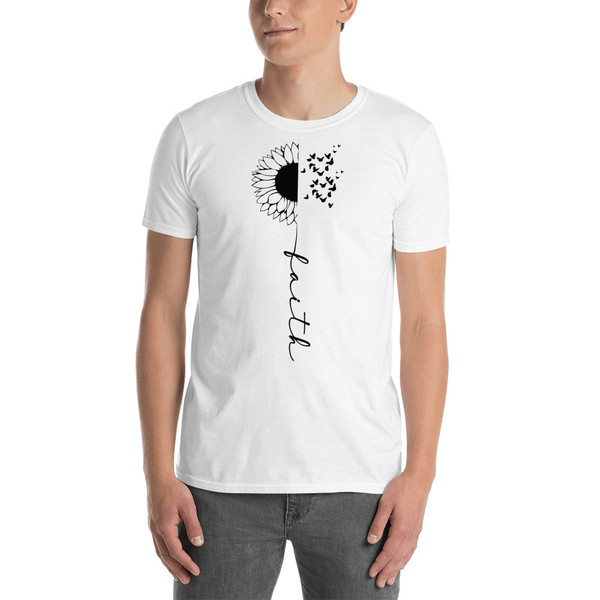 Faith (Flower) Short-Sleeve Unisex T-Shirt