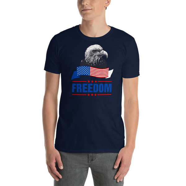 Freedom Eagle Short-Sleeve Unisex T-Shirt