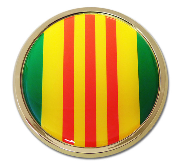 Vietnam Chrome Auto Emblem