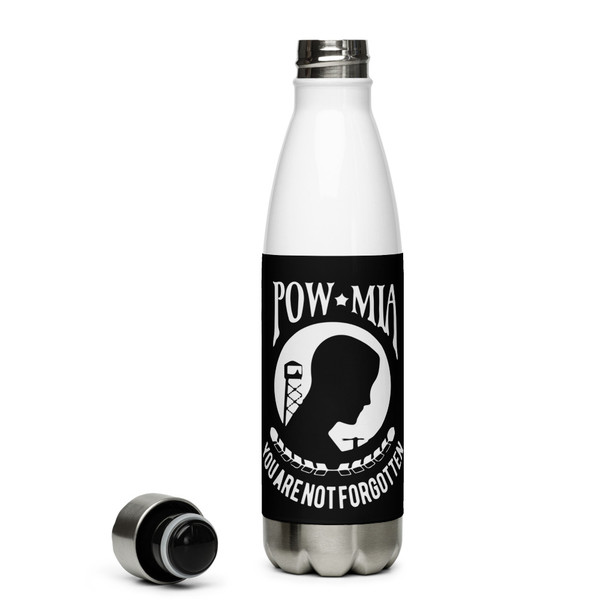 POW MIA Stainless Steel Water Bottle