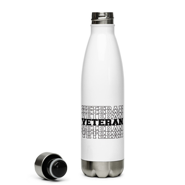 Veteran Stacked Stainless Steel Water Bottle