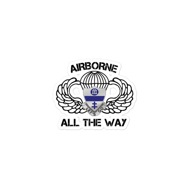 325 Airborne All the Way Bubble-free sticker