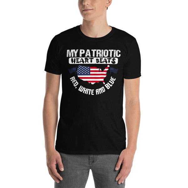 My Patriotic Heart Short-Sleeve Unisex T-Shirt
