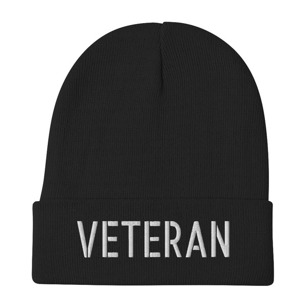 Veteran Embroidered Beanie
