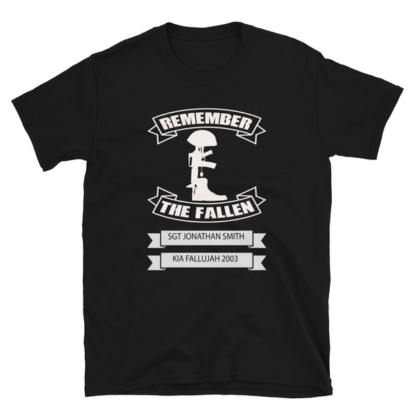 Custom Remember the Fallen Short-Sleeve Unisex T-Shirt