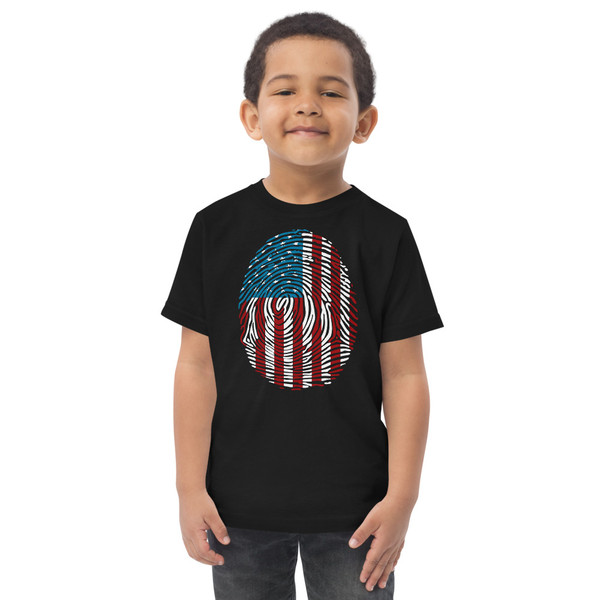 USA Fingerprint Toddler jersey t-shirt