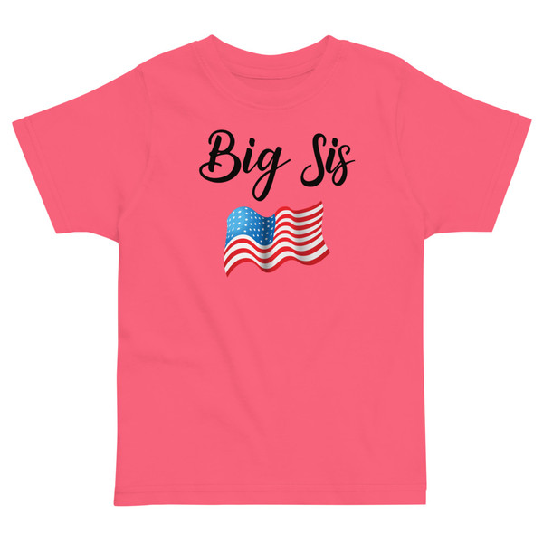 Big Sis (USA) Toddler jersey t-shirt