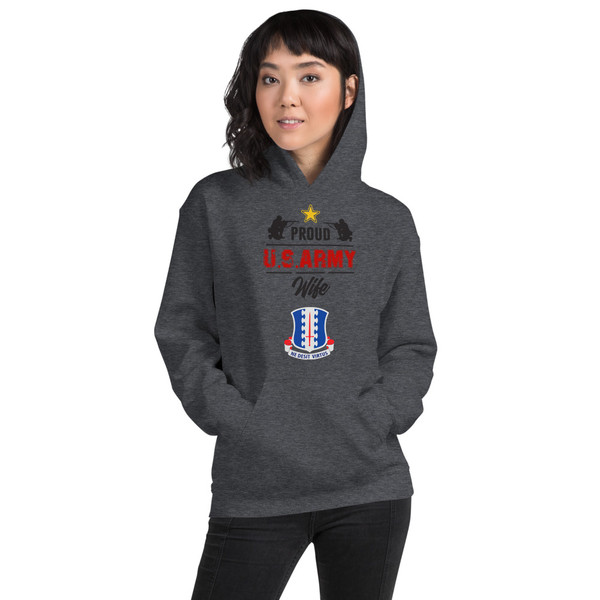US Army Wife 187th Infantry Unisex Hoodie