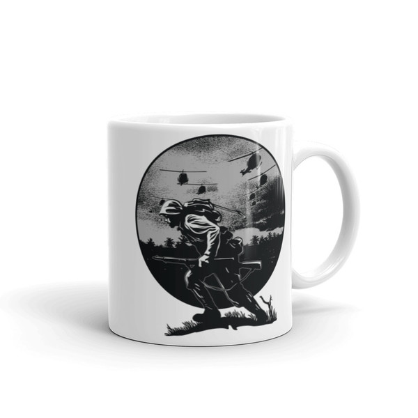 Warrior White glossy mug