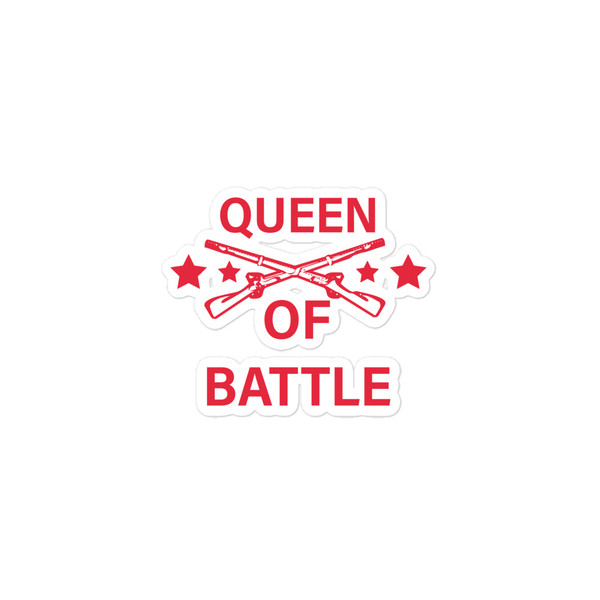 Queen of Battle Bubble-free stickers