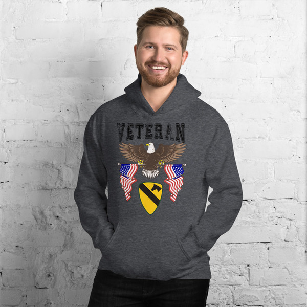 1st Cavalry Veteran (American Eagle 2) Unisex Hoodie