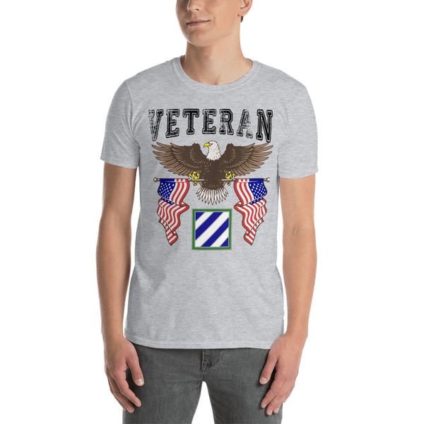 3rd Infantry Veteran (American Eagle 2) Short-Sleeve Unisex T-Shirt