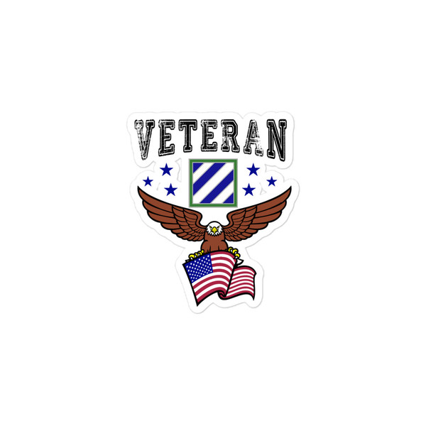 3rd Infantry Veteran (American Eagle ) Bubble-free stickers