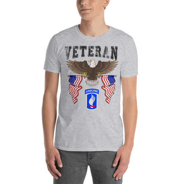 173rd Airborne Veteran (American Eagle 2) Short-Sleeve Unisex T-Shirt