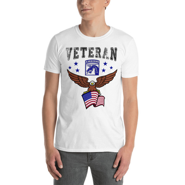 XVIII Airborne Corps Veteran (American Eagle) Short-Sleeve Unisex T-Shirt