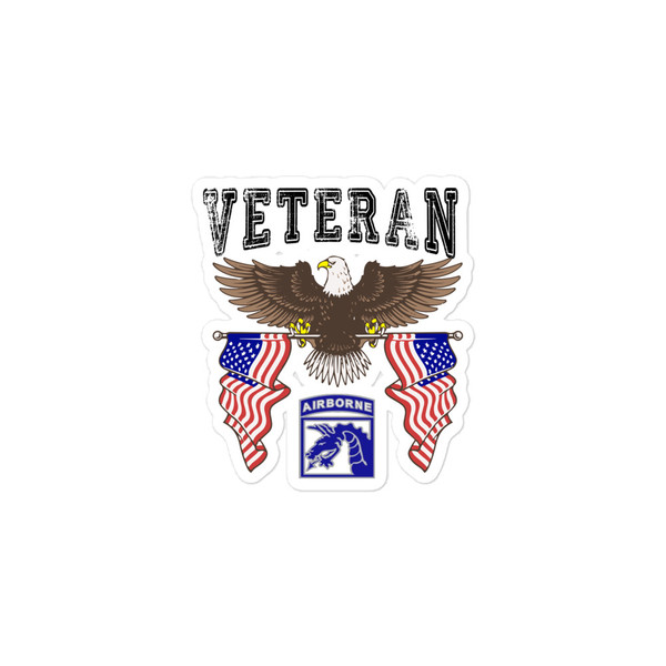 XVIII Airborne Corps Veteran (American Eagle 2) Bubble-free stickers