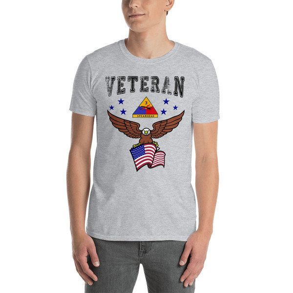 3rd Armored Division Veteran (American Eagle) Short-Sleeve Unisex T-Shirt