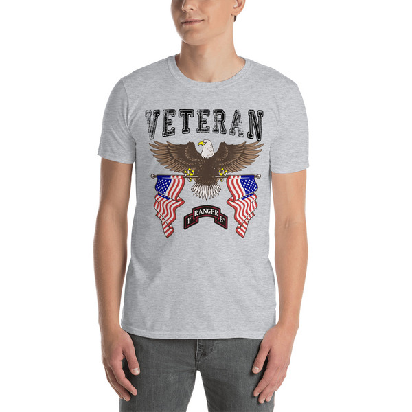 1st Ranger Veteran (American Eagle 2) Short-Sleeve Unisex T-Shirt