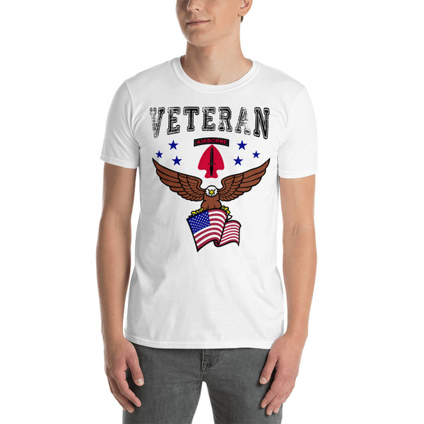 United States Army Special Operations Command (USASOC) Veteran (American Eagle) Short-Sleeve Unisex T-Shirt
